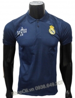 Áo polo Real Madrid xanh đen 2016-2017 (Liên hệ)
