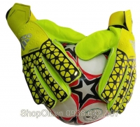 Găng tay thủ môn Adidas xương cá - xanh chuối