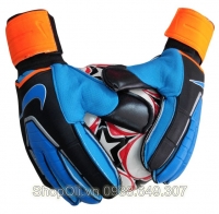 Bao tay thủ môn Nike xương cá - đen xanh