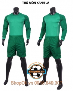 Quần áo bóng đá thủ môn màu xanh lá