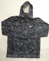 Áo gió thể thao Nike xám đen rằn