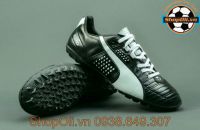 Giày đá banh King sân cỏ nhân tạo chất liệu da - đen