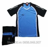 Quần áo bóng chuyền Mizuno xanh biển