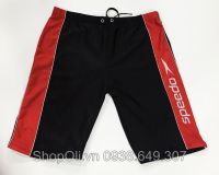 Quần bơi Speedo lửng đen phối đỏ