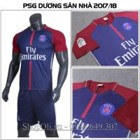 Đồ đá banh Paris Saint Germain PSG xanh dương sân nhà 2017-2018 (Liên hệ)