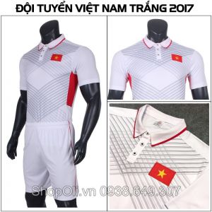 Đồ bóng đá tuyển Việt Nam trắng sân khách 2017-2018 (Liên hệ)