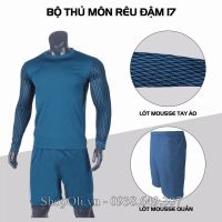 Quần áo đá banh thủ môn xanh rêu đậm tay sọc (Liên hệ)