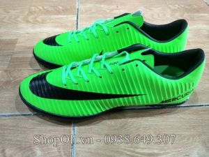 Giày bóng đá Nike Mercurial sân cỏ nhân tạo xanh lá
