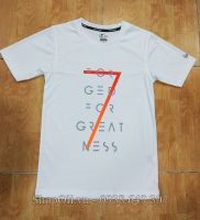 Áo thể thao Nike CR7 nam cổ tròn trắng số 7