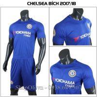 Đồ đá banh Chelsea xanh sân nhà 2017-2018(Liên hệ)