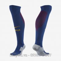 Tất vớ bóng đá Barcelona xanh đậm 2017-2018