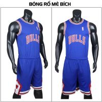 Quần áo bóng rổ chất lượng cao Bulls xanh phối trắng đỏ
