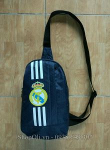 Túi đeo chéo thể thao clb Real Madrid xanh đen