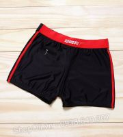 Quần bơi nam có túi đen phối đỏ