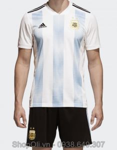 Quần áo bóng đá tuyển Argentina World Cup 2018 sân nhà - hàng Thái F2