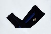Quần dài đá banh clb Real Madrid ống bó vải nỉ 3 sọc xanh
