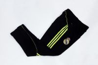 Quần dài thể thao clb Real Madrid ống bó vải nỉ 3 sọc chuối