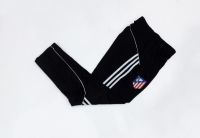 Quần dài thể thao clb Atletico ống bó vải nỉ 3 sọc trắng