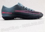 Giày đá banh sân cỏ nhân tạo Nike MercurialX xám đen
