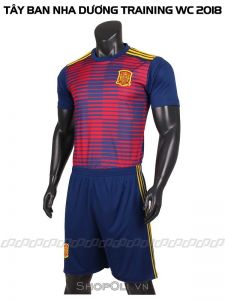 Quần áo đá bóng training đội tuyển Tây Ban Nha - Dương Đỏ