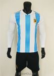 Quần áo đá banh World Cup 2018 đổi tuyển Argentina trắng sọc xanh tay dài