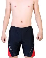 Quần bơi nam cỡ lửng 881 đen phối đỏ