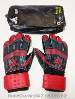 Bao tay thủ môn đá banh Adidas đỏ đen 2018 mới