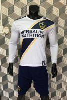 Quần áo đá banh Galaxy tay dài trắng 2018