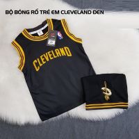 Bộ bóng rổ Cleveland đen trẻ em mới nhất 2019