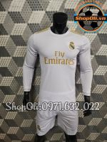 Quần áo đá bóng CLB Real Madrid tay dài 2019-2020