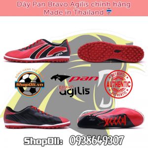 Giày đá bóng đế đinh TF Pan Bravo Agilis màu đỏ