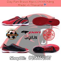 Giày đá bóng đế bằng IC Pan Bravo Agilis màu đỏ