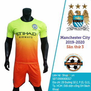 Bộ quần áo bóng đá Manchester City sân thứ 3 2019-2020