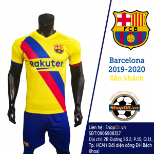 Quần áo bóng đá Barcelona sân khách mới nhất 2019-2020