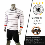 Áo bóng đá Đội tuyển Đức  2020 Trắng tay dài