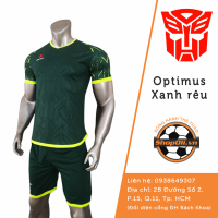 Áo đá bóng không Logo JP Optimus Xanh Rêu