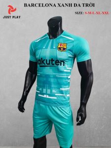 Áo đấu CLB Barcelona xanh da trời mới 2020