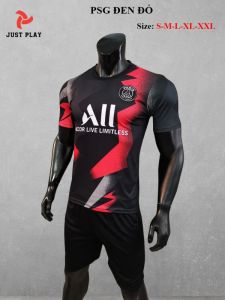 Áo quần đá banh CLB Paris đen đỏ mới 2020