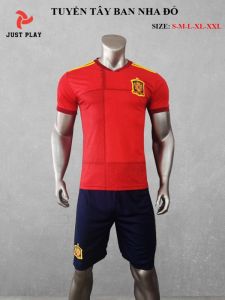 Áo quần đá banh tuyển Tây Ban Nha đỏ mới 2020