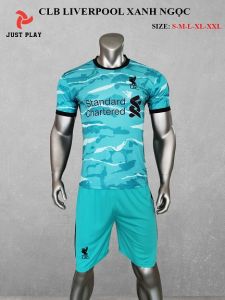 Áo quần bóng đá CLB Liverpool xanh ngọc mới 2020