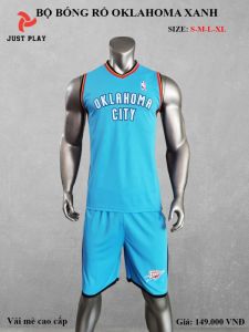 Bộ bóng rổ Oklahoma City xanh mới 2020
