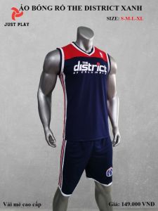 Quần áo bóng rổ NBA The district xanh đen mới 2020