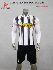 Áo quần bóng đá CLB Juventus sọc tay dài mới 2020