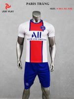 Áo đấu CLB Paris trắng sọc đỏ mới 2020