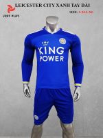 Đồ đá banh CLB Leicester City xanh tay dài mới 2020