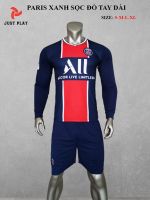 Áo quần bóng đá CLB Paris xanh đen tay dài mới 2020