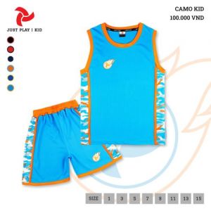 Đồ bóng rổ Camo xanh da trẻ em mới 2020