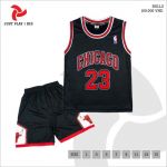 Áo bóng rổ Chicago đen trẻ em mới 2020
