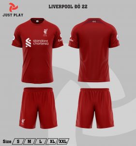 Bộ quần áo bóng đá CLB Liverpool trắng đỏ 2022-2023