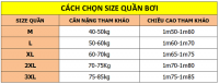Hướng dẫn chọn size quần bơi cho nam